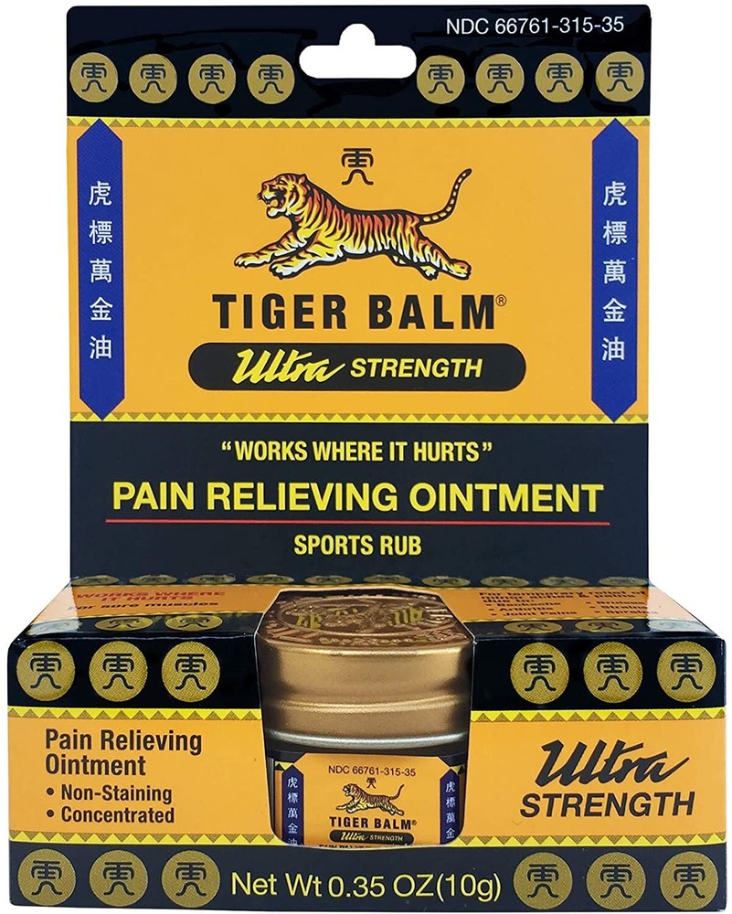Tiger Balm ULTRA Pain Relieving Ointment 0.63oz / 18gm ( 1 Jar ) ^