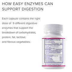 Digestive Enzymes Prebiotic & Probiotics Pancreatin Enzimas Digestivas 120 caps