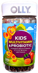 OLLY Kids Multivitamin & Probiotic Berry Gummies 160 Count EXP 03/2027