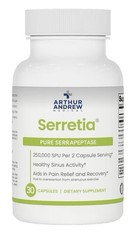 Arthur Andrew Medical Serretia Serrapeptase Pure Formula Sinus Support 30Capsule