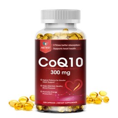 CoQ 10 Coenzyme Q10 Supplement 300mg 120 Capsules Cardiovascular Heart Health
