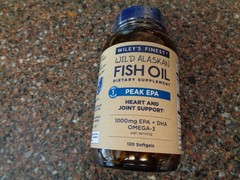 Wiley’s Finest Wild Alaskan Fish Oil 120 Softgels 1000mg Peak EPA 11/2028 Sealed