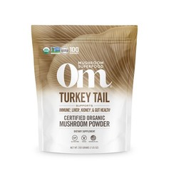 Turkey Tail Organic Mushroom Powder Pouch, 7.05 Ounce, 100 Servings, Immune S…