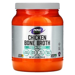 Now Foods Chicken Bone Broth 1 2 lbs 544 g Dairy-Free, GMP Quality Assured,