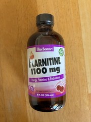 Bluebonnet Liquid L-Carnitine 1100 mg Raspberry 8 fl oz Energy Support