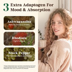 16 Mushroom Supplement Powder with 17,300mg, 90 Day Servings Mushroom Coffee …