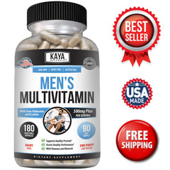 Multi Vitamin for Men 180ct Mens Prostate Multivitamin Multimineral Daily Zinc