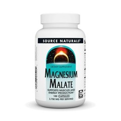 Source Naturals Magnesium Malate 3750mg 100 Capsules FROM USA