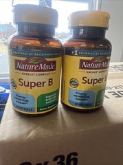2-Nature Made Super B Complex Full Strength Mini Softgels 120 Ct Best By10/2024