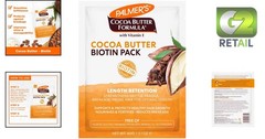 Palmer’s Cocoa Butter Length Retention Cream with Biotin – 2.1 Oz Pack
