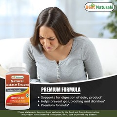 3 Pack Fast Acting Lactase Enzyme Tablet, 3000 Fcc Alu, 180 Count
