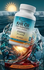 Antarctic Krill Oil 2000mg Caps – softgels – Fresh Stock/
