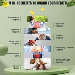 2 Bottles Mullein Capsules Respiratory Support & Immune Health Support