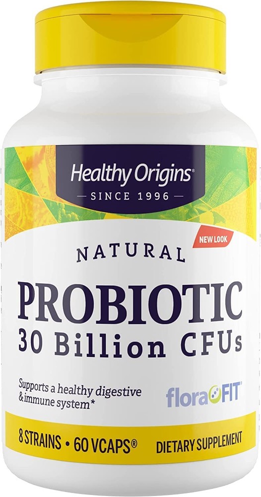 Healthy Origins Probiotic 30 Billion CFUs 60 Count Digestive Immune Support