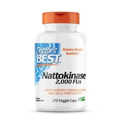 Doctor’s Best Nattokinase 270 Veggie Caps Non GMO Vegan Gluten Free Supplement