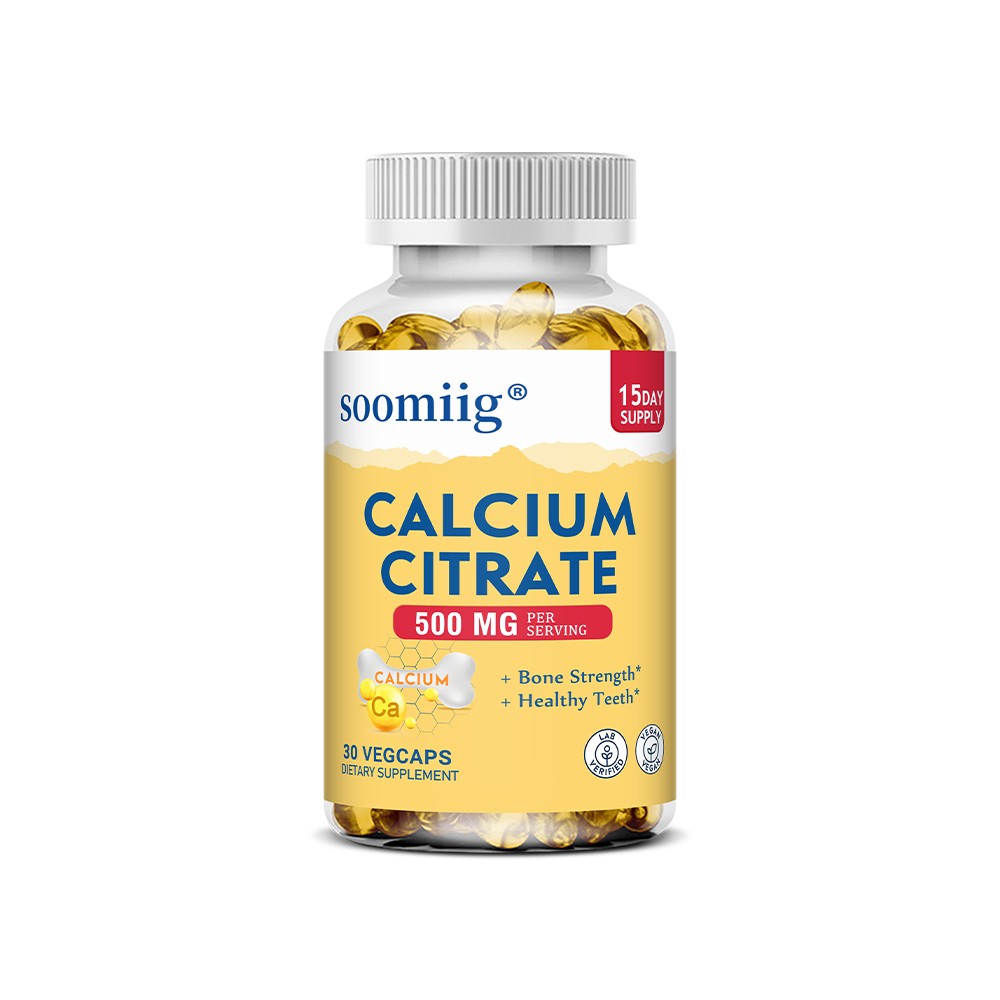 Calcium Citrate Increase Bone Density Bone Strength Healthy Teeth 30/60/120 Caps