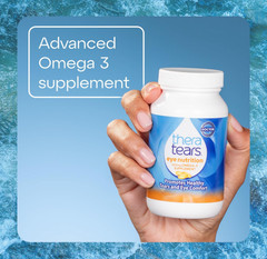 TheraTears Omega 3 Supplement 1200mg 90 Softgels Eye Health Fish Flaxseed Oil-US
