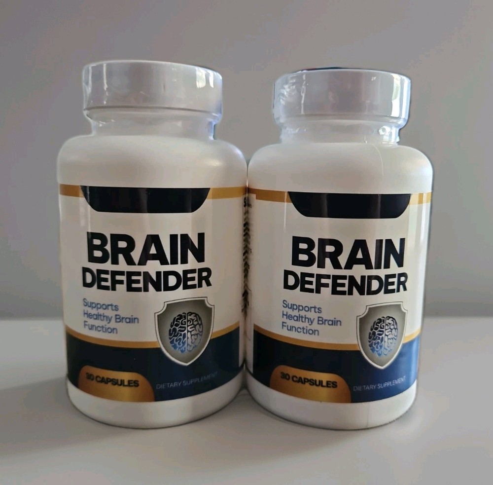 2 Brain Defender Memory & Brain Support Capsules Advanced Cognitive Formula 60ct