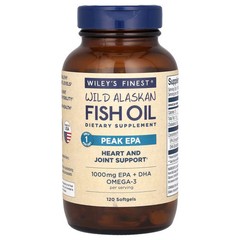 2 X Wiley’s Finest, Wild Alaskan Fish Oil, Peak EPA, 120 Softgels