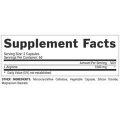 Nutrex L-Arginine 1000 Nitric Oxide Workout Performance-FAST SHIP