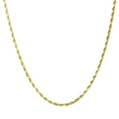 Q&S Jewels 2MM Men Women Rope Chain Necklace 18K Gold Plated,Stainless Steel …