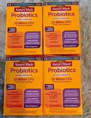 4 Nature Made Extra Strength Probiotics 15 Billion CFU 30 Capsules. Exp: 2027