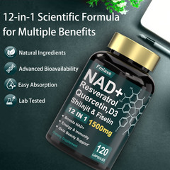 NAD Supplement, 1500Mg – Liposomal NAD+ Supplement with Resveratrol, Nad plus US