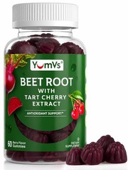 Beet Root Gummies with Tart Cherry Extract – Berry Flavor Beetroot Gummies – …