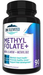 Bioactive Methyl Folate & B12 with Niacin, B1, B2, B6 – 3 Month Supply