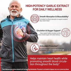 Aged Garlic Extract 500mg 15:1 Odorless High Potency Garlic Softgels Capsules