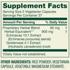 Spring Valley Echinacea Goldenseal Blend 900 mg Vegetarian Capsules 75 Count