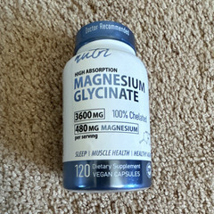 Nutri Magnesium Glycinate 480 mg Sleep Support Muscle Health Vegan 120 Capsules