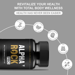 (2 Pack) Alpha Rock Pro Pills, Alpha Rock Performance Supplement (120 Capsules)