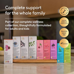 Children’S Immune + Wellbeing Herbal Syrup, Daily Immunity with Elderberry, Echi