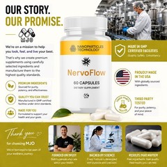 (3 Pack) NervoFlow Advanced Nerve Support Strength Formula Nervo Flow 180 Caps
