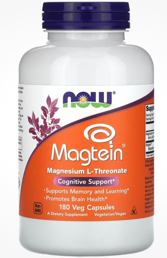 Magtein, 180 Veg Capsules Exp08/2026