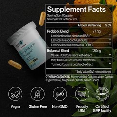 resB Lung Support Probiotic Supplement Lung Health Supplement for Smokers, G…