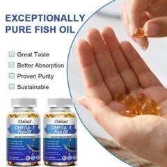 Omega 3 Fish Oil Capsules 3x Strength 4500mg EPA & DHA, Highest Potency