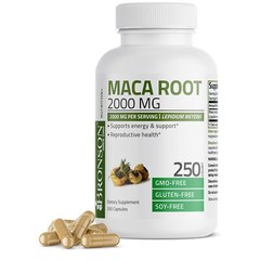 Bronson Maca Root 2000 MG NON-GMO, 250 Vegetarian Capsules