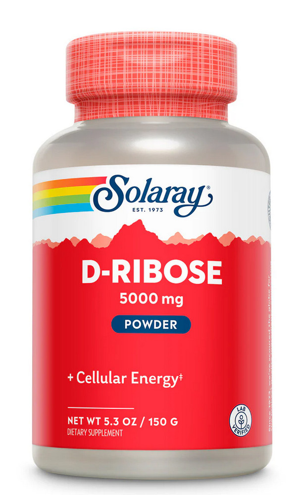 Solaray D-Ribose Powder 5000 mg | 30 Servings | 150 grams