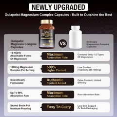 21 in 1 Liposomal 1400mg Magnesium Complex (Citrate, 120 Count (Pack of 1)