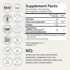 Colostrum Powder | Unflavored | Gut Health & Bloating | Skin & Hair | Immunit…