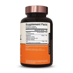 Magwell Magnesium Zinc Vitamin D3 Glycinate Malate Citrate 120 Caps