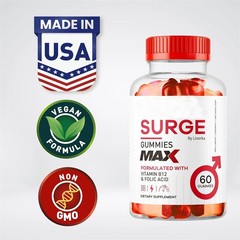 Surge Vital Male Gummies Maximum Strength Vital Surge Advanced Formula 60 Count