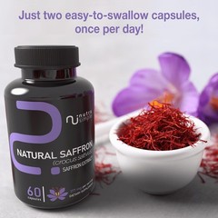 Saffron Supplements 177Mg, Pure Saffron Extract, Made in USA, Natural Mood & Ene