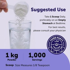 Glycine Powder 1KG – 2.2 lbs, Promotes Restful Sleep, 1000 MG Servings