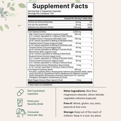 Liver Detox 240 Veggie Capsules 20-in-1 Advanced Complex Liver Cleanse & Repair