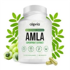 Alevia Organic Amla Capsules 1000mg Indian Gooseberry Antioxidant Supplement