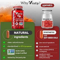 Lycopene Supplements for Men – Prostate Health, Natural Tomato Extract, Non-GMO,