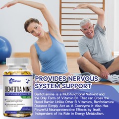 Benfotiamine 300mg (120 Vegetarian Capsules)-No Stearates-No Silicon Dioxide